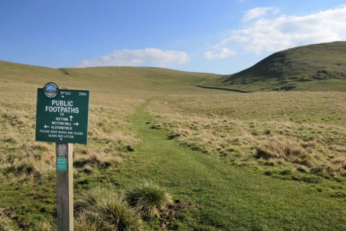Crossing of Paths and Signpost on Wetton Hill