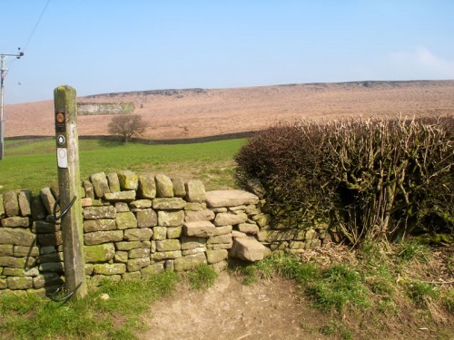 A Stone Stile between Beeley and Beeley Moor