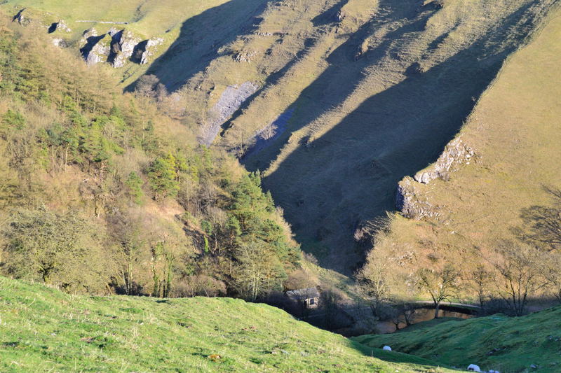 Coldeaton Dale and River Dove from Gypsy Bank