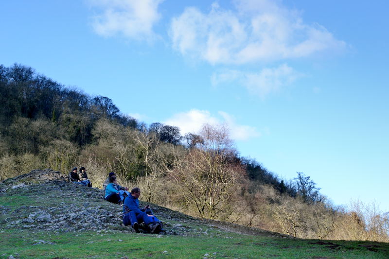 Walkers on Lover's Leap, Dovedale