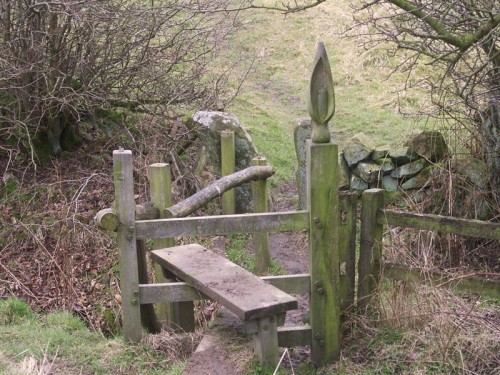 Carved Stile between Hartington and Sheen