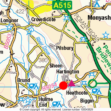 Hartington Location Map