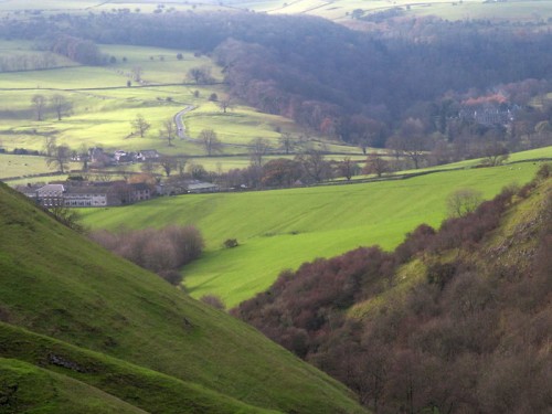 Ilam Hall from Thorpe Cloud