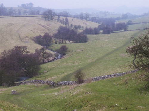 The Upper Dove Valley from Pilsbury Castle
