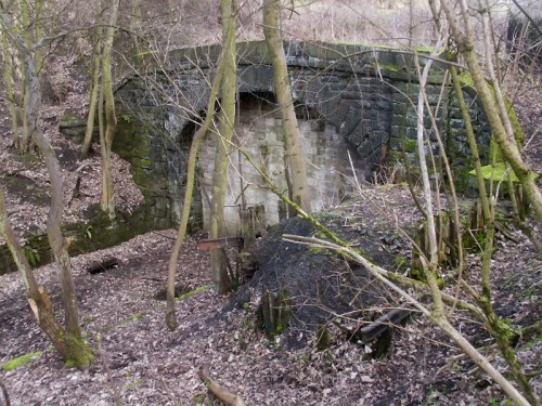 The entrance to the 'cut and cover' tunnel on the Matlock to Buxton railway line. The tunnel was dug to hide the railway so as not to spoil the environs of the nearby Haddon Hall.