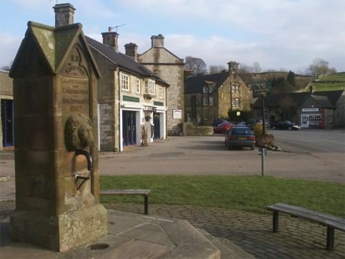 Hartington. The well shown here was erected to commemorate the coronation of King Edward in 1902