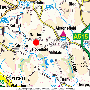 Wetton Location Map