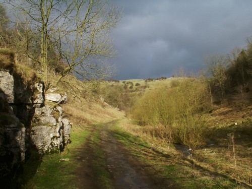 Storm clouds over Tideswell Dale