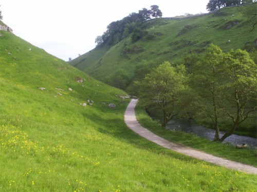 Surfaced path at the start of Wolfscote Dale